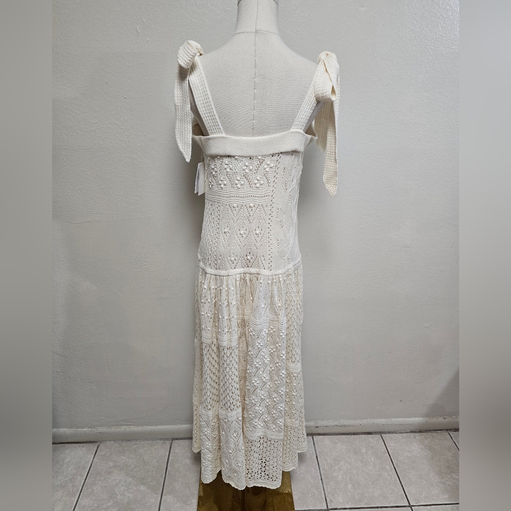 Zimmermann Anneke Patchwork Knit Midi Dress Size US 12 NWT - Picture 7 of 10